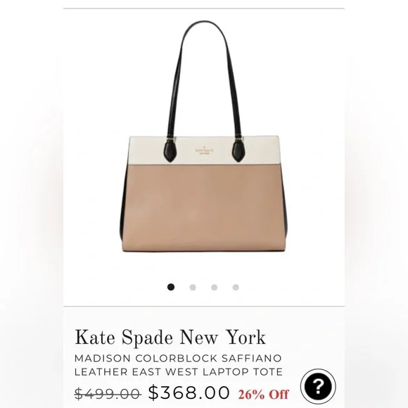 Kate Spade Blush Pink Tote - Picture 4 of 4